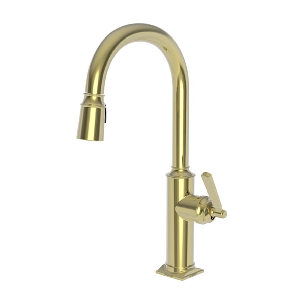 Newport Brass Pull-Down Kitchen Faucet in Polished Brass Uncoated (Living) 3170-5103-03N - main